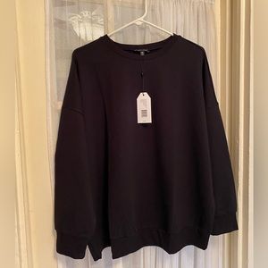 NWT Petite Lauren Core Terry Sweatshirt